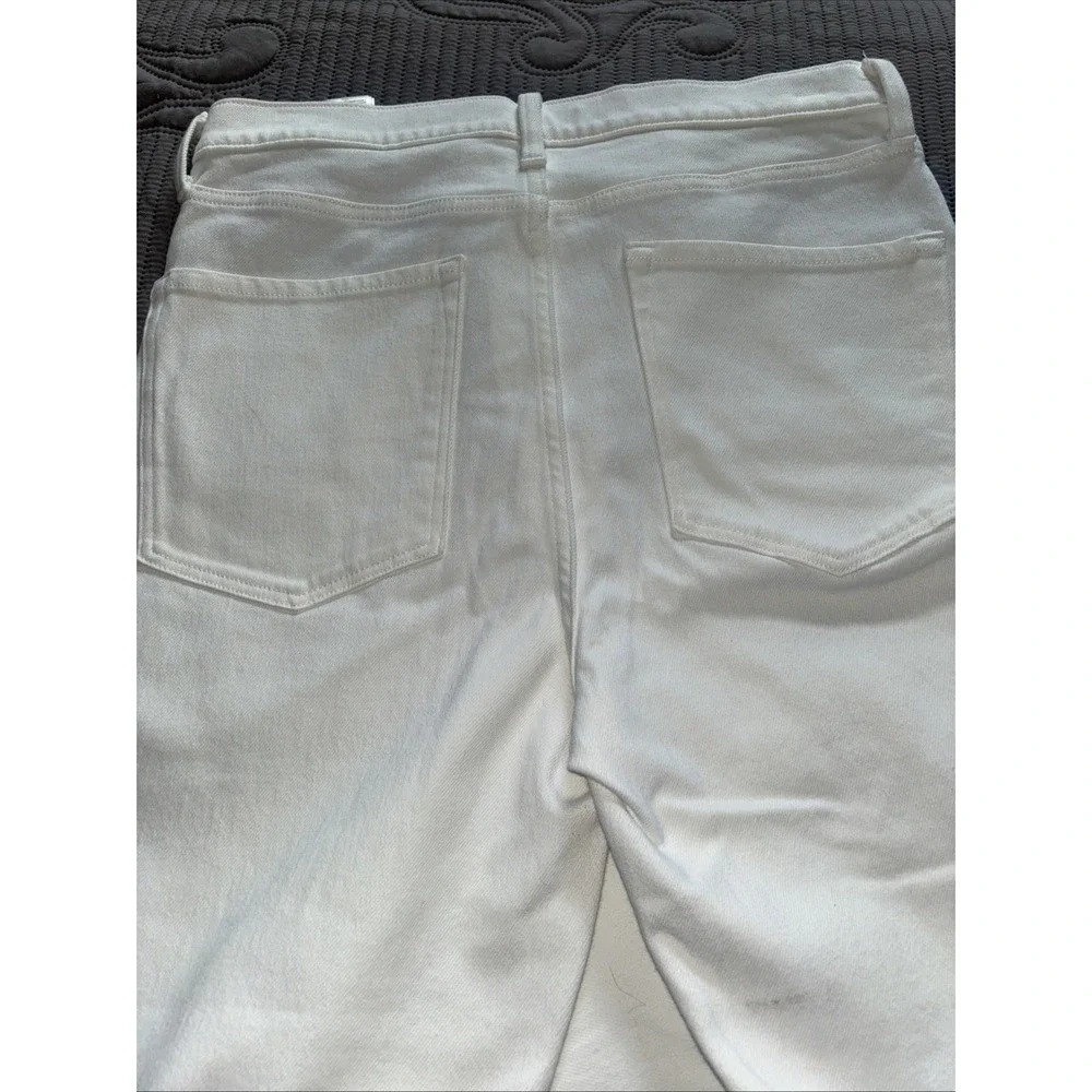Banana Republic Premium Jeans Women 31L White High-Rise Slim Ankle Length 5 EUC - Picture 8 of 9